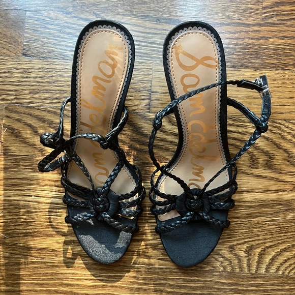Sam Edelman size 8 black heel sandals with straps. Never worn. - Picture 4 of 5
